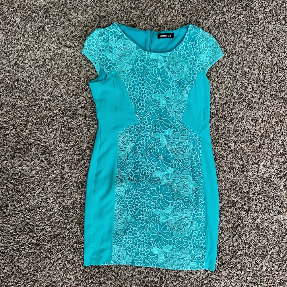 teal dress